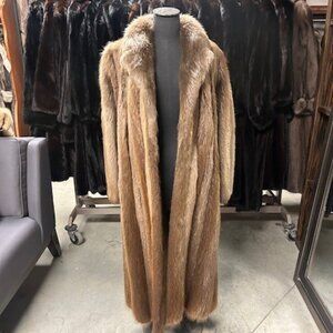 Long beaver coat - was 5995 now $995 size M